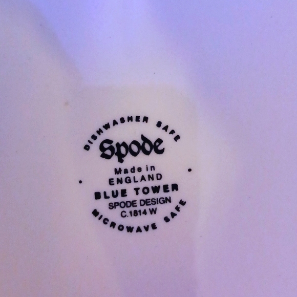 Spode "BLUE TOWER" 10 3/4" plate - Picture 2 of 3